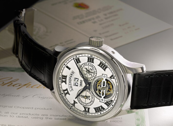 Chopard Tourbillon watch for men in an auction selling chopard watches