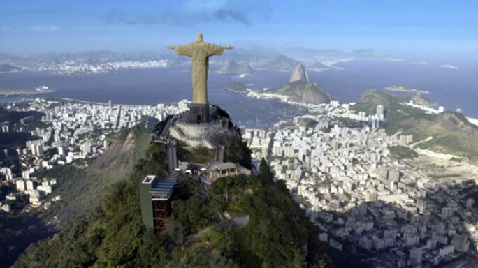 Christ the Redeemer Monument in Rio De Janeiro in Brazil