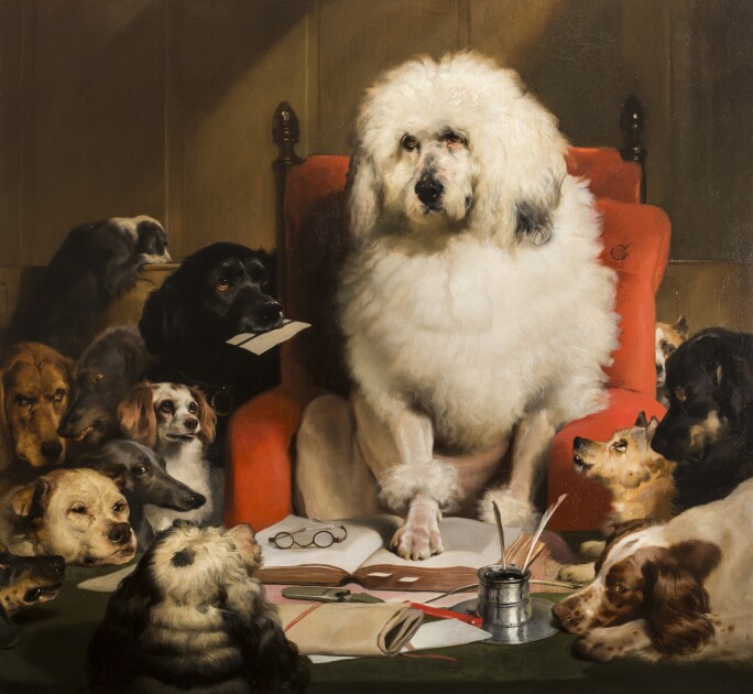 Laying Down The Law (or Trial by Jury) by Sir Edwin Henry Landseer. Image: Devonshire Collection, Chatsworth.Reproduced by permission of Chatsworth Settlement Trustees.
