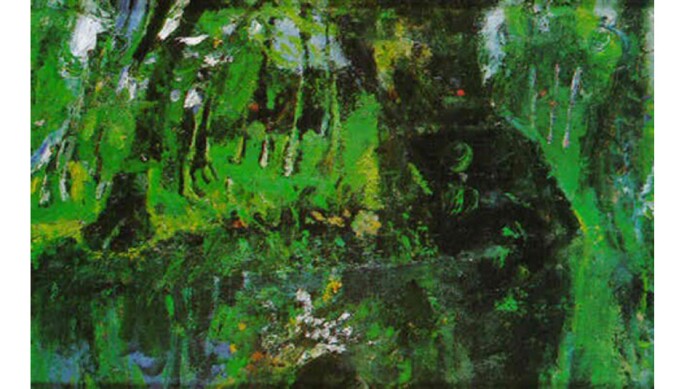 Chaim Soutine. The Duck Pond at Champigny, 1943. oil on canvas. Shmuel Tatz Collection.
