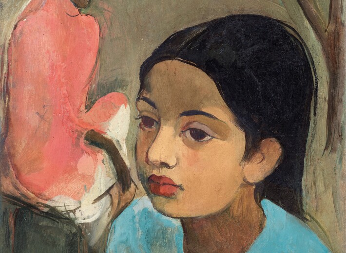 Amrita Sher-Gil, The Little Girl in Blue.