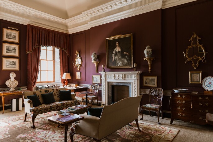 Boudoir after restoration, Marchmont House