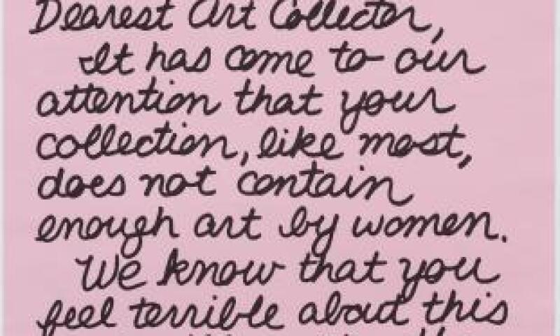 The Guerrilla Girls, Dearest Art Collector,