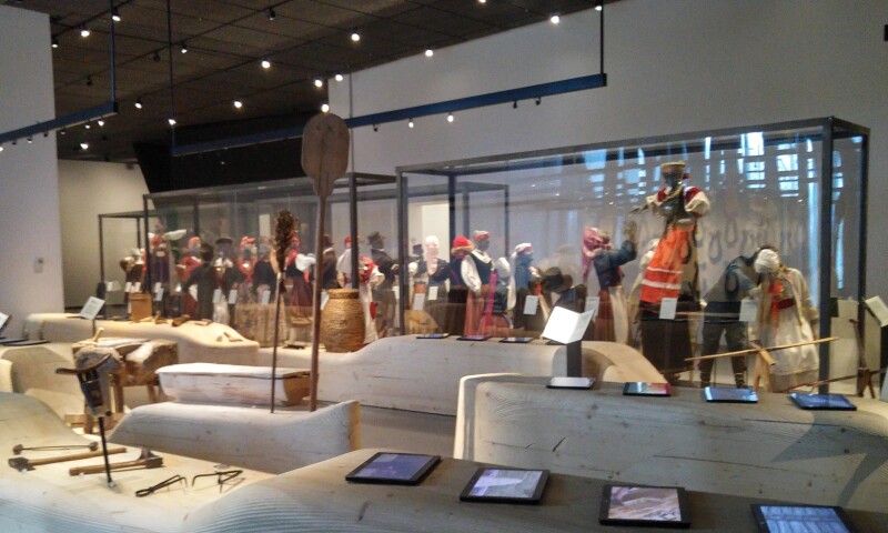 Interior view of the Estonian National Museum in Tartu.