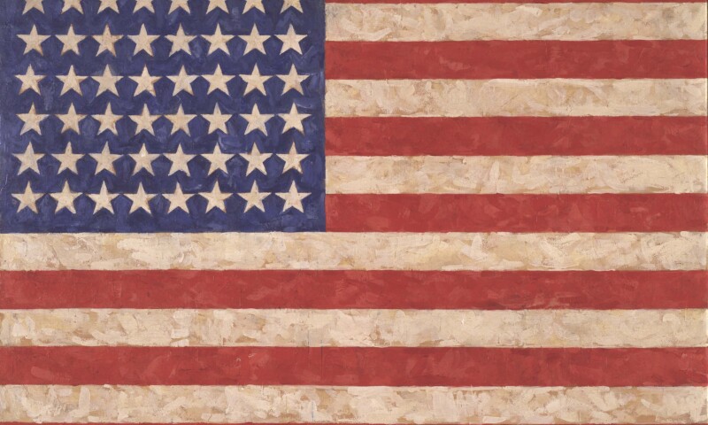 Jasper Johns, 'Flag', 1958, Private collection © Jasper Johns-VAGA, New York-DACS, photo by Jamie Stukenberg © The Wildenstein Plattner Institute, 2017