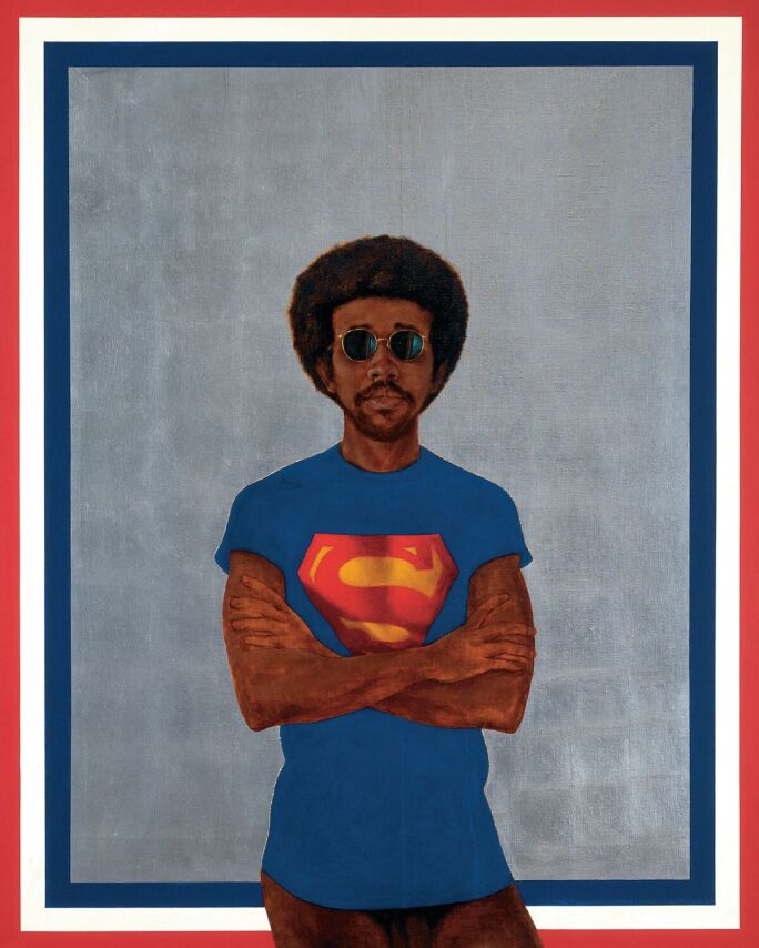 Barkley L Hendricks, Icon for My Man Superman (Superman Never Saved Any Black People -- Bobby Seale) (1969)