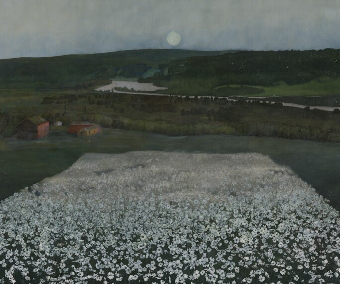 Harald Sohlberg, Flower Meadow in the North, 1905. (Nasjonalmuseet, Oslo)