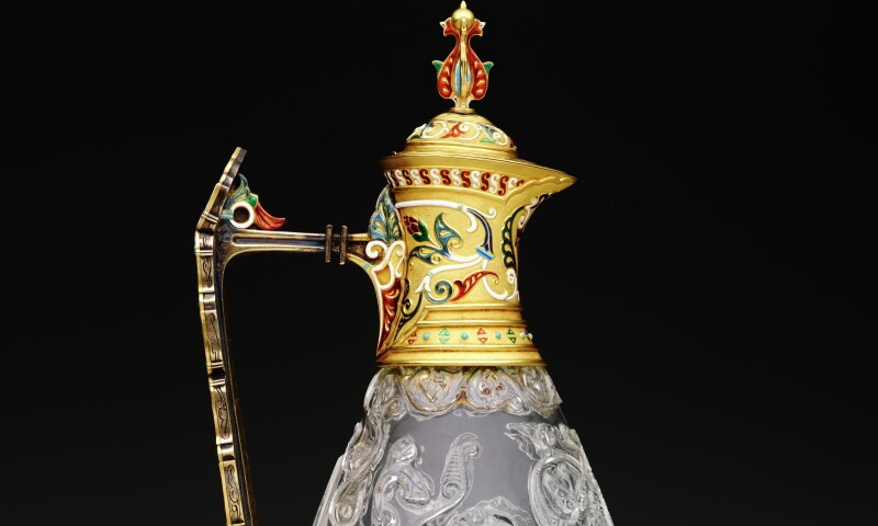 Ewer, Egypt, late 10th–early 11th century, rock crystal; 19th-century gold mount by Jean-Valentin Morel