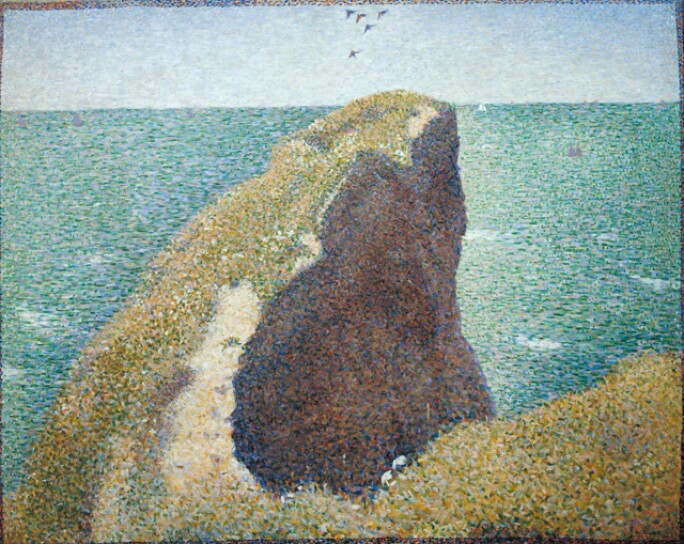Le Bec du Hoc, Grandcamp 1885 by Georges Seurat 1859-1891
